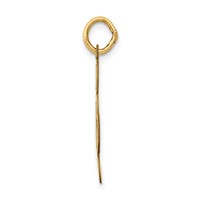 14K Yellow Gold Polished Treble Clef Charm view 2