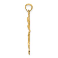 14K Yellow Gold Ballerina Pendant view 2
