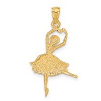 14K Dancing Ballerina Pendant view 3