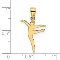 14K Polished Dancer Charm view 3