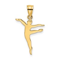 14K Polished Dancer Charm view 1