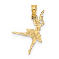 14K Yellow Gold Ballerina Charm view 4