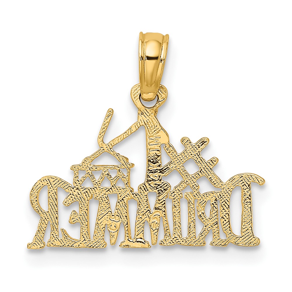 14K #1 DRUMMERCharm (C3137)