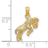 14K 3-D Aries Zodiac Charm view 3