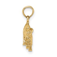 14K 3-D Taurus Zodiac Charm view 2