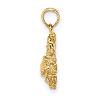 14K Yellow Gold 3-D Cancer Zodiac Charm view 2