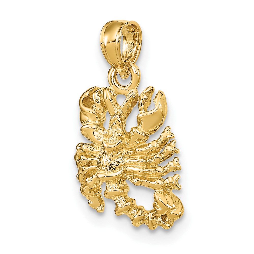 14k 3-D Scorpio Zodiac Charm (C3150)
