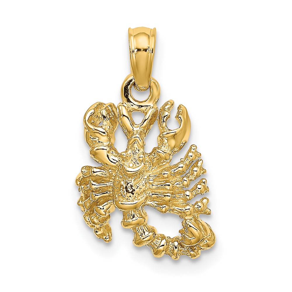 14k 3-D Scorpio Zodiac Charm (C3150)