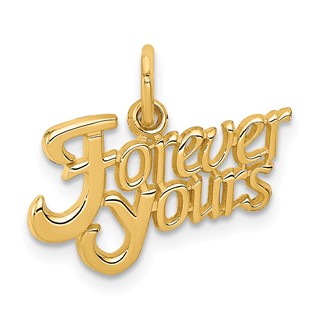 14K FOREVER YOURS Charm