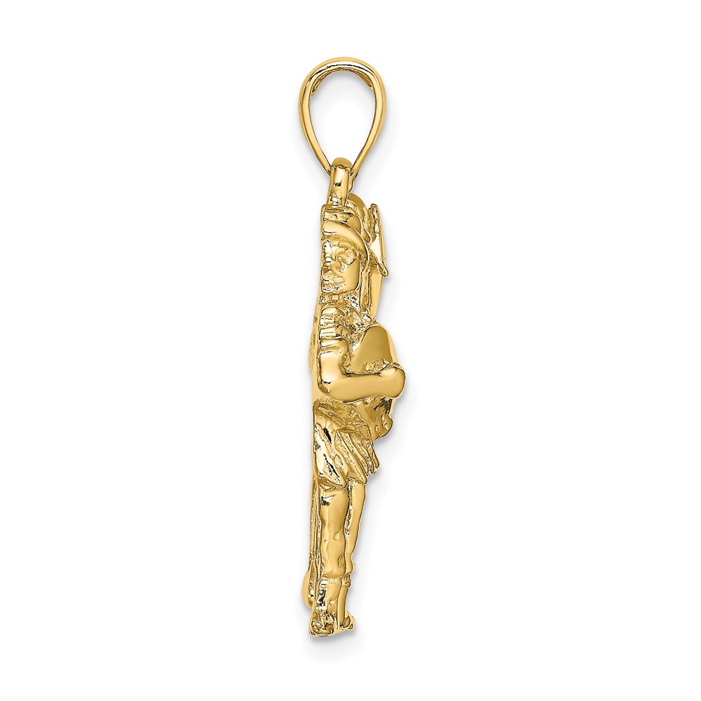 14k Large Gemini Zodiac Charm (C3169)
