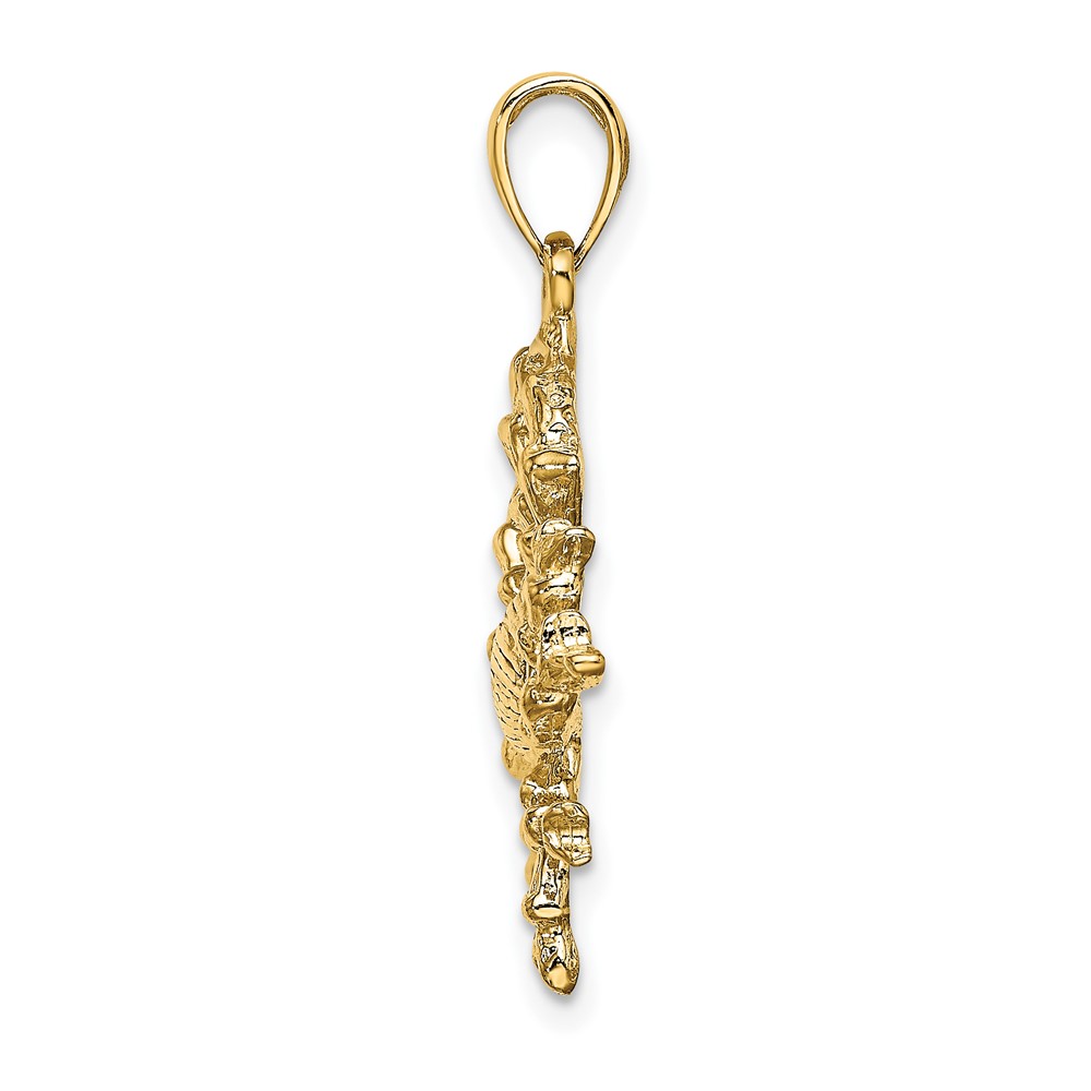 14k Large Cancer Zodiac Charm (C3170)