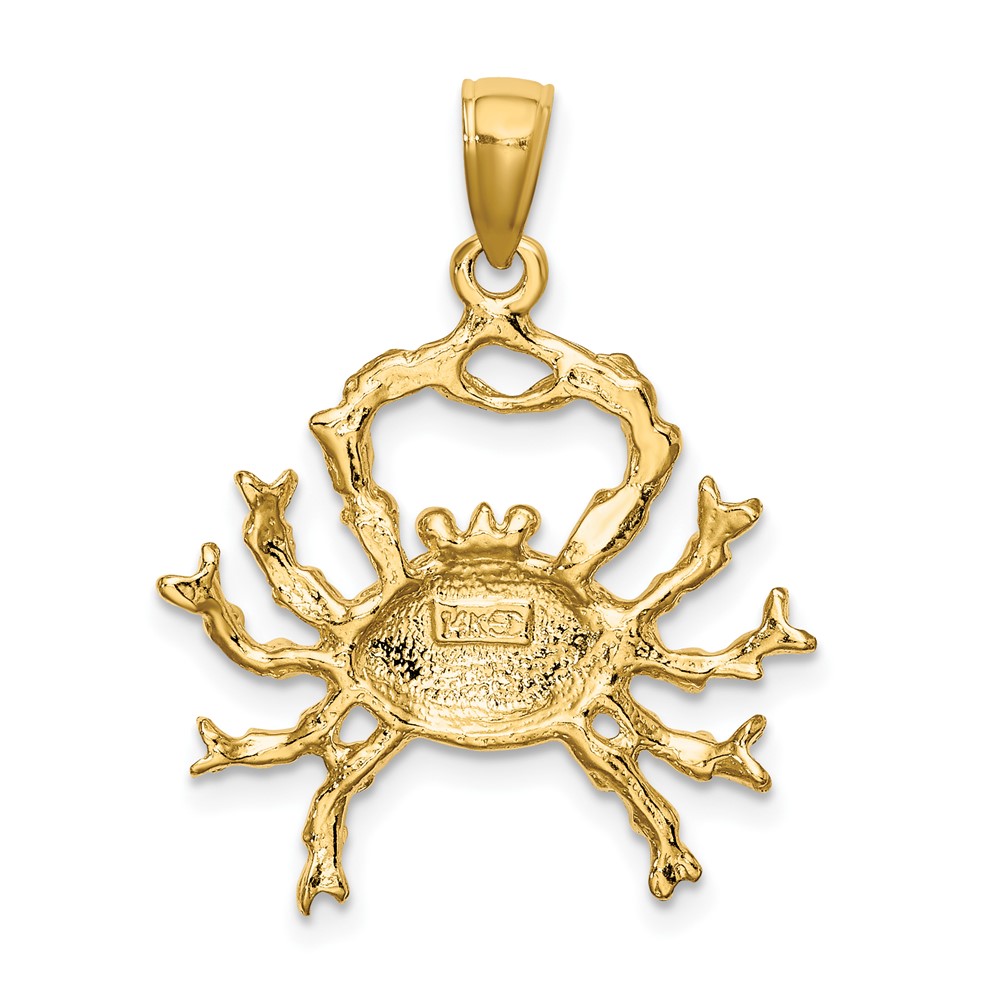 14k Large Cancer Zodiac Charm (C3170)