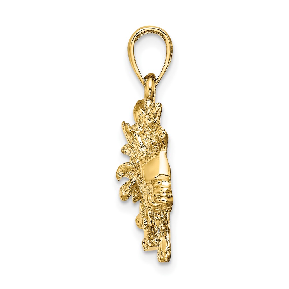 14k Large Leo Zodiac Charm (C3171)