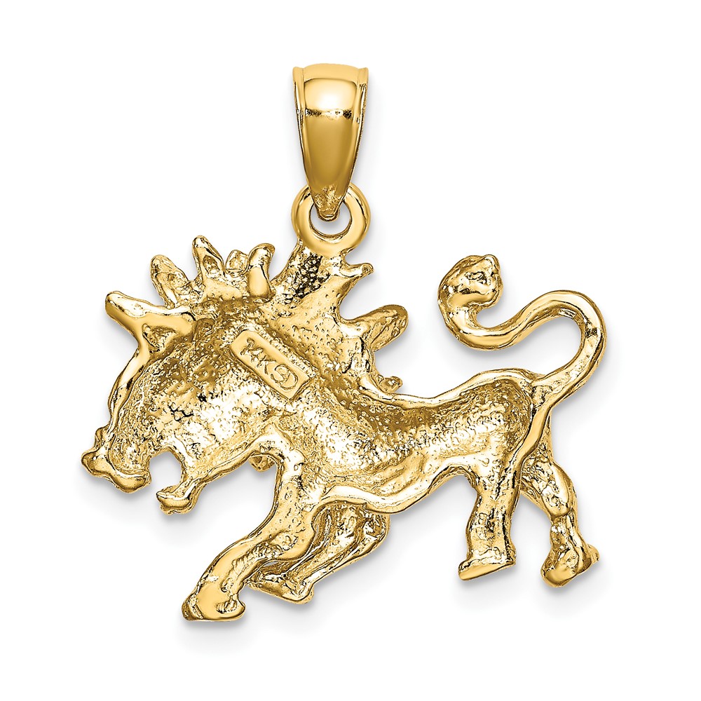 14k Large Leo Zodiac Charm (C3171)