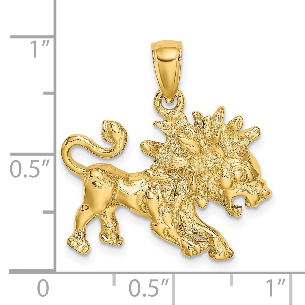 14k Large Leo Zodiac Charm (C3171)