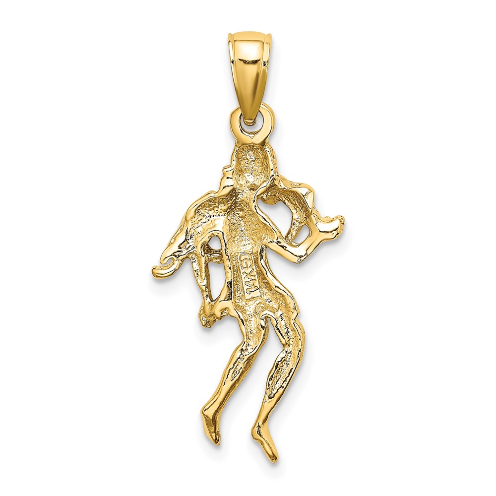 14k Large Virgo Zodiac Charm (C3172)