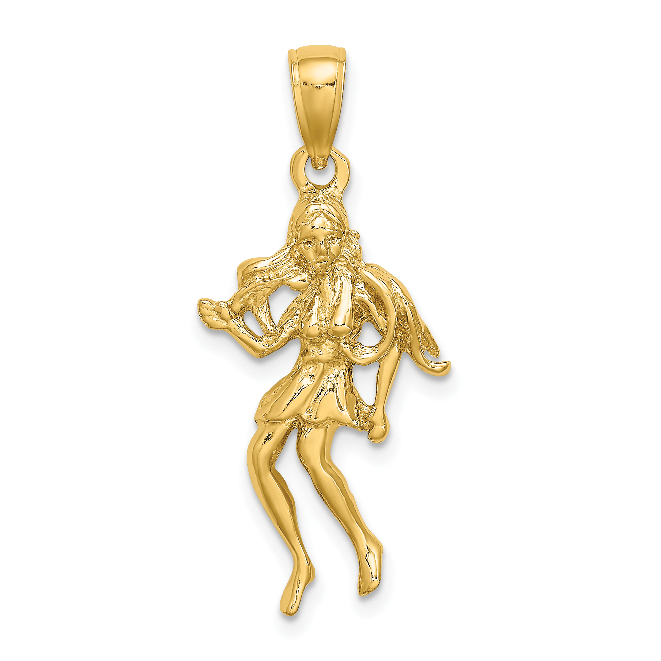 14k Large Virgo Zodiac Charm (C3172)