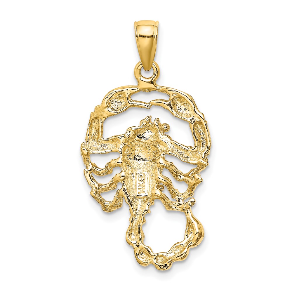 14k Large Scorpio Zodiac Charm (C3174)