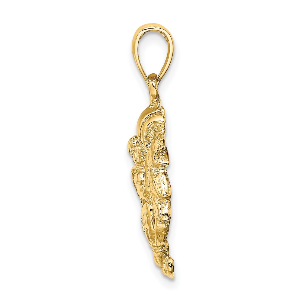 14k Large Aquarius Zodiac Charm (C3177)