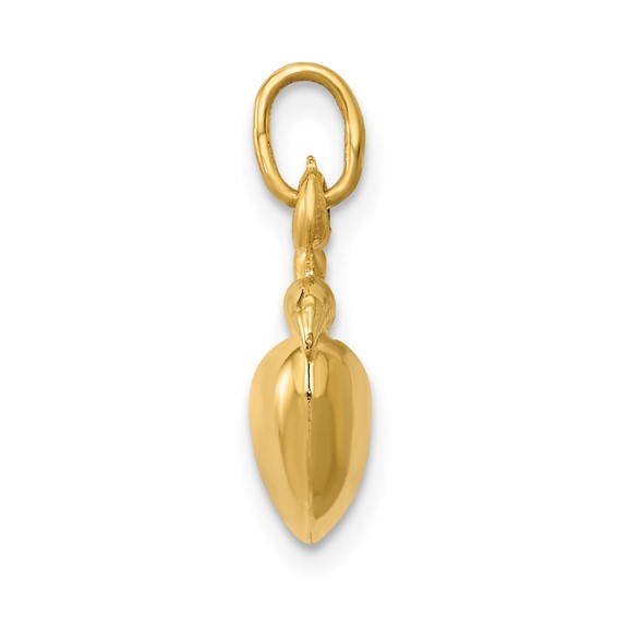 14k 3-D Puffed Apple Charm