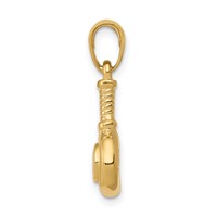 14K Yellow Gold 3-D Blow Dryer Pendant view 2