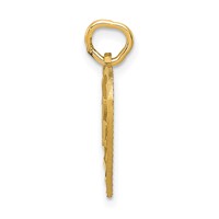 14K Yellow Gold P.s. I Love You Charm view 2