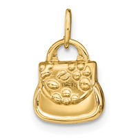 14K Yellow Gold 3-D Purse Charm view 3