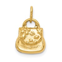 14K Yellow Gold 3-D Purse Charm view 1