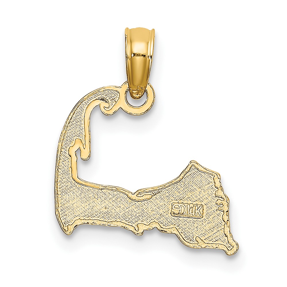 14K CAPE COD Map Charm (C3237)