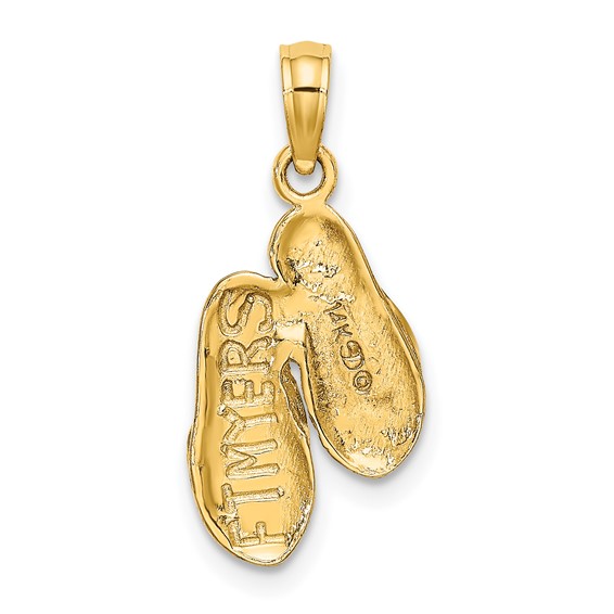 14k 3-D FT. MYERS Double Flip-Flop Charm