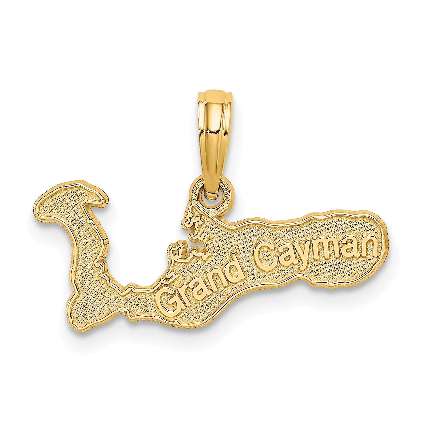 14k GRAND CAYMAN Island Map Charm (C3246)