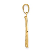 14K Yellow Gold 90 Miles to Cuba Southernmost Point Usa Key West Pendant view 2