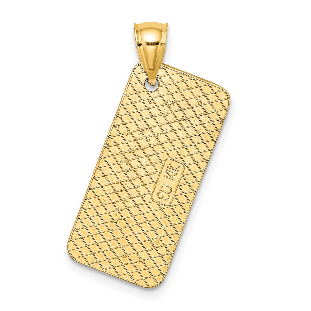 14k MARYLAND OCEAN CITY License Plate Charm (C3280)