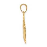 14K Yellow Gold Large Cruise Ship Pendant view 2