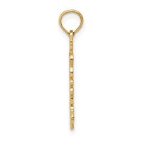 14K Yellow Gold Double Palm Trees Pendant view 2