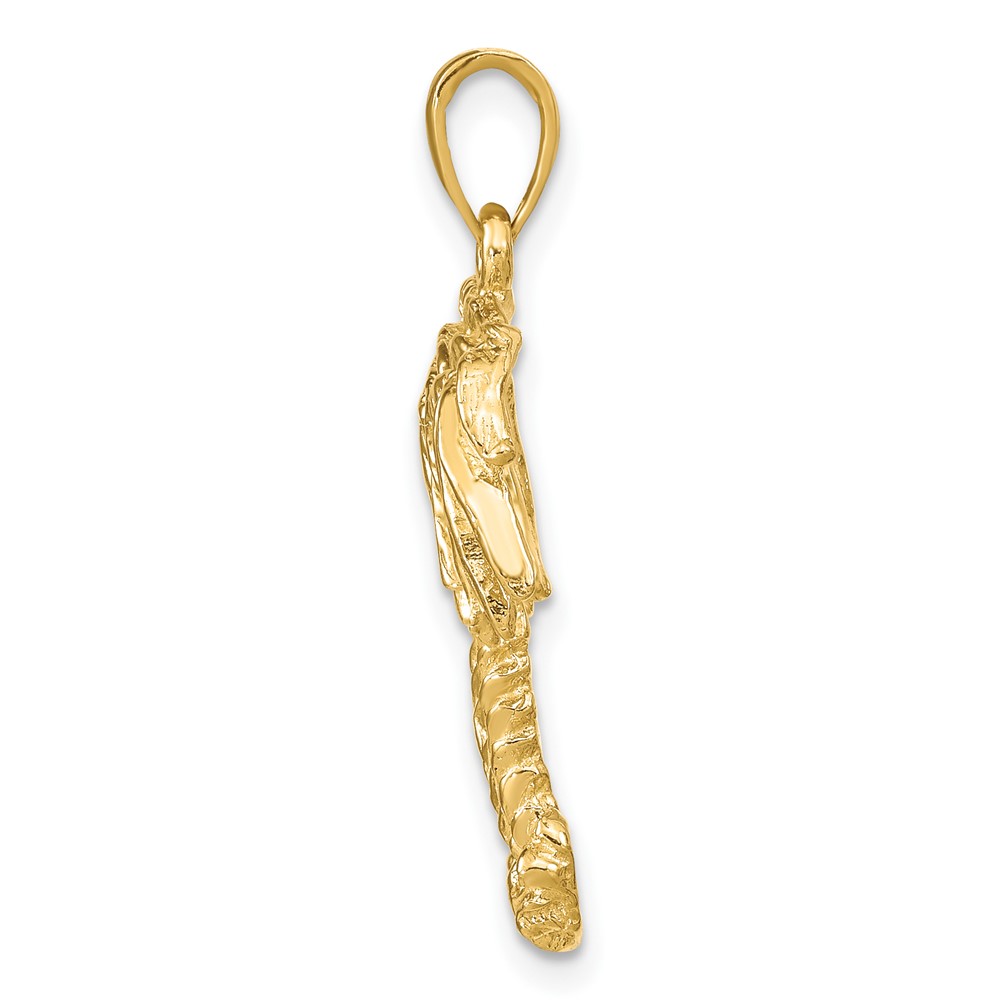 14k Double Palm Trees Pendant (C3333)