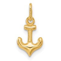 14K Mini Anchor Charm view 3