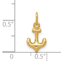 14K Mini Anchor Charm view 4