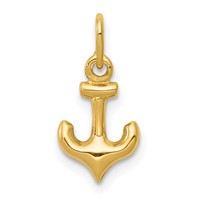 14K Mini Anchor Charm view 1