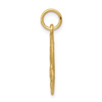 14K Yellow Gold Cut-out Angel in Heart Charm view 2