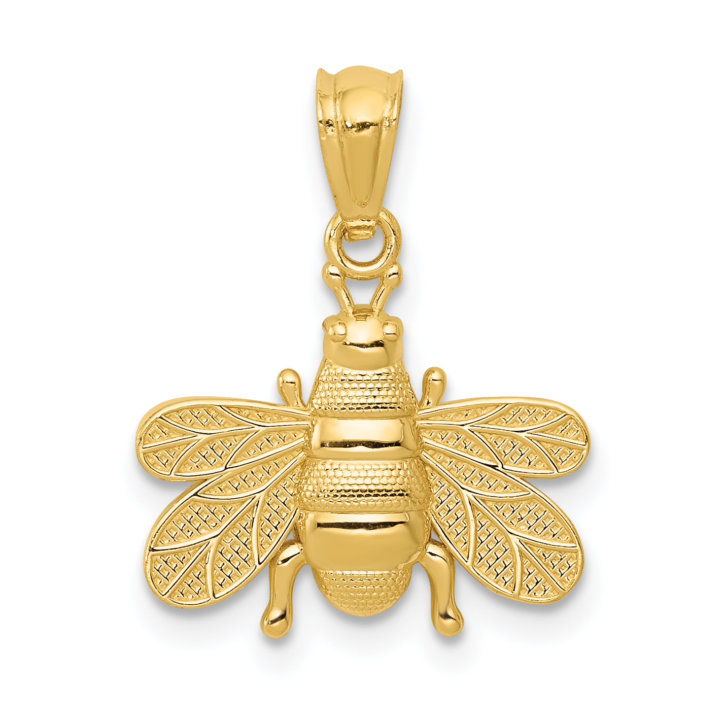 14k Polished Bee Pendant (C3462)