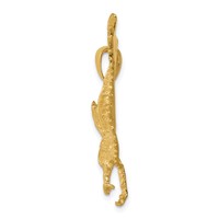 14K Textured Eagle Landing Pendant view 2