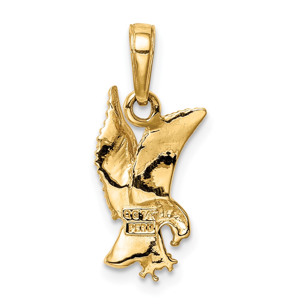 14k Eagle Landing Pendant (C3490)