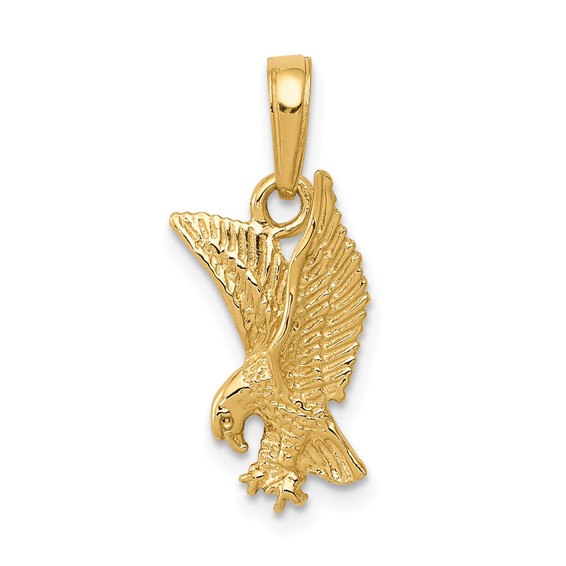 Gold Polished Eagle Pendants