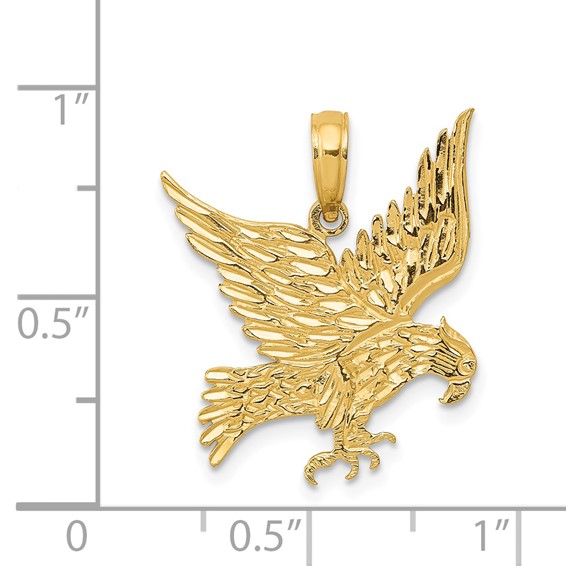 Gold Polished Eagle Pendants