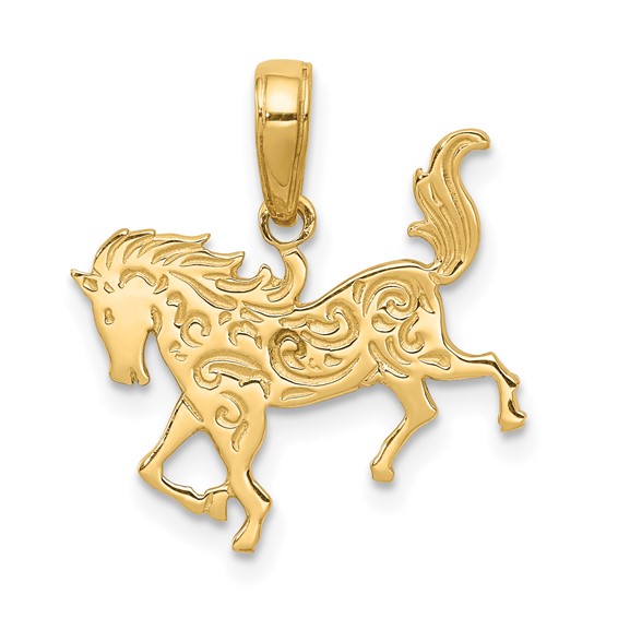 Gold Horse Pendant