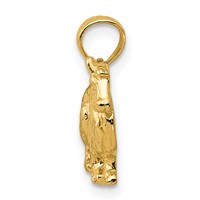 14K Collie Dog Pendant view 2