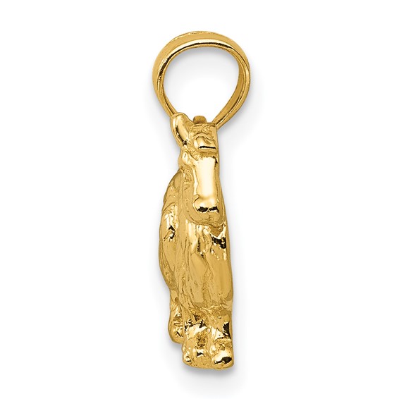 Gold Polished Dog Pendants