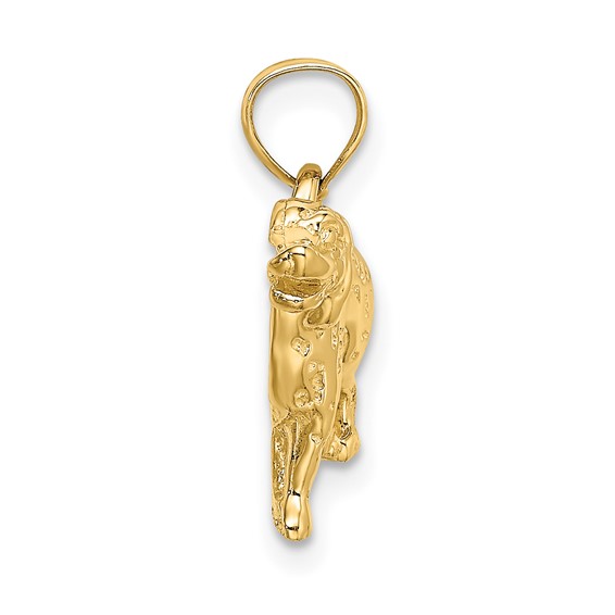 Gold Polished Dog Pendants