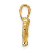 14K Yellow Gold Springer Spaniel Dog Pendant view 2